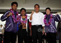Ketum PBSI Sambut Kedatangan Juara All England