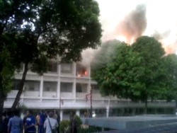 Kebakaran di Gedung Setneg