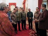 Pimpinan Lembaga Tinggi Negara Kumpul di Istana