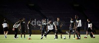 Timnas Arab Saudi melakukan latihan di Stadion Gelora Bung Karno, Senayan, Jakarta.