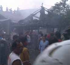 Rumah Semi Permanen di Banyu Urip Ludes Dilalap Api