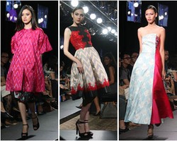 IKAT Indonesia Tampilkan Koleksi Terbaru dari Kain Sutra Makasar