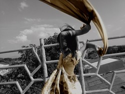 A girl, A Scarf and Fierce
