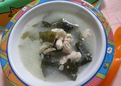 Resep Ikan: Sup Ikan Wakame