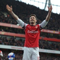 Giroud Yakin Arsenal Raih Tiket Liga Champions