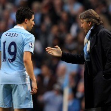 Mancini seperti Ingin Pukul Nasri karena Tampil Inkonsisten