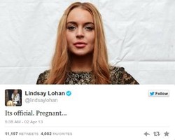 Lindsay Lohan Umumkan Kehamilan Lewat Twitter