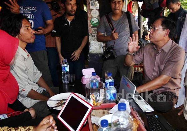 Djan Faridz Silaturahmi dengan Pewarta Foto