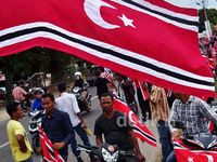 Konvoi Bendera Aceh di Bireuen