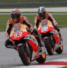 Misi Pedrosa & Marquez di Losail