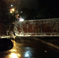 Bus Terguling di Jalur TransJ Pejaten