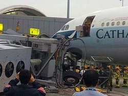 Tragis! Garbarata Ambruk di Bandara Hong Kong