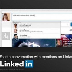 Linkedln Adopsi Fitur Mention ala Facebook