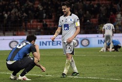 Dengan hasil ini, Inter tertahan di posisi lima dengan 50 poin. Sementara Atalanta naik ke urutan 13 dengan 37 poin. REUTERS/Alessandro Garofalo.