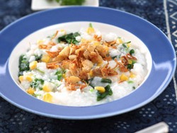 Resep Bubur: Bubur Bayam Jagung