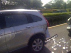 4 Mobil Tabrakan Beruntun Jelang Terowongan Tol JORR, Lalin Tersendat