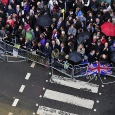 Saksikan Pemakaman Margaret Thatcher, Ribuan Orang Berkumpul di Jalanan