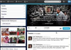 Rekor! Akun Twitter @SBYudhoyono Tembus 1 Juta Follower