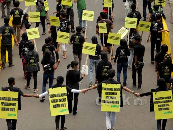 Greenpeace Beraksi, Thamrin Tersendat