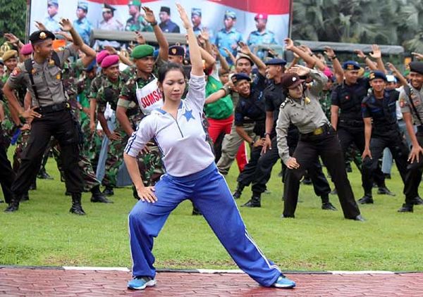TNI-Polri Gelar Olahraga Bersama