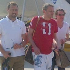 Mengobrol dengan Jerzy Dudek dkk. di Pesawat