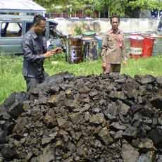 Penambangan Batubara Ilegal Digerebek Polres Tuban