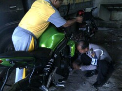 Polisi Periksa Motor Gede Uje di Satwilantas Jakarta Selatan