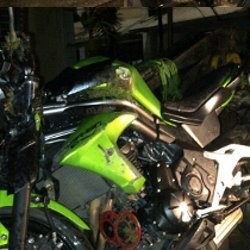 Ini Foto Moge Kawasaki E650 Ustad Jeffry Usai Kecelakaan