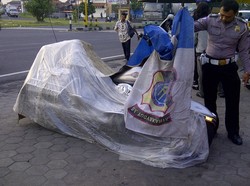 Ini Penampakan Harley Davidson yang Tabrakan dengan Ambulans di Yogya