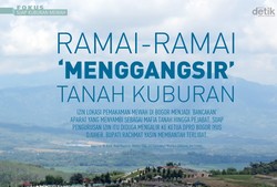 Ramai-ramai Menggangsir Tanah Kuburan