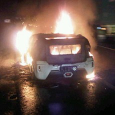 Mobil Listrik ITS Terbakar saat Perjalanan ke Pameran