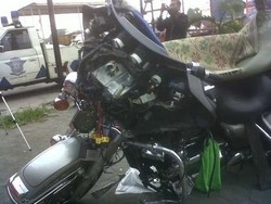Penunggang Harley yang Tabrak Ambulans Diisukan Meninggal, RS Membantah