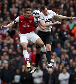 Arsenal kontra Manchester United dihelat di Emirates Stadium, Minggu (28/4/2013) malam WIB. Reuters/Eddie Keogh.