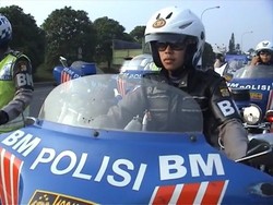 Polwan Bermoge Kawal Aksi May Day di Bekasi