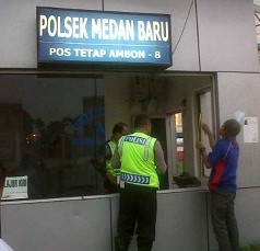 Pulang Demo, Mahasiswa Rusak Pos Polisi di Medan