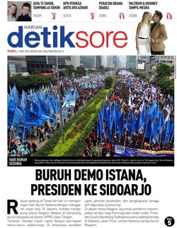 Buruh Demo Istana, Presiden ke Surabaya