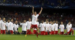 Di babak final yang akan berlangsung di Wembley pada 25 Mei mendatang, Bayern sudah ditunggu oleh tim asal Jerman lainnya, Borussia Dortmund. REUTERS/Albert Gea.