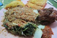Pedes Gurih Pecel Kediri di Dalam Kantin