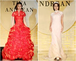 Foto: Modifikasi Cheongsam untuk Gaun Pengantin Karya Tina Andrean