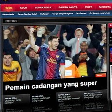 Barca Luncurkan Situs Berbahasa Indonesia