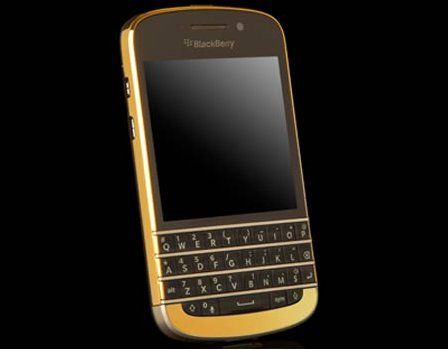 Penampakan Blackberry Q10 Emas Seharga Rp 24 Juta