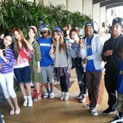 T-ara N4 Eksis di Lokasi Syuting Video Klip Chris Brown