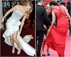 10 Insiden Dress Selebriti yang Terinjak