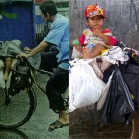 Foto Bapak Bersepeda dengan Balita di Setang Sepeda Jadi Perhatian Kemensos