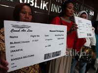 Warga Muara Baru Demo Soal Penggusuran Waduk Pluit
