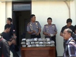Tangkap 3 Pengedar, Polisi Sita 24 Kg Ganja Kering di Banjar