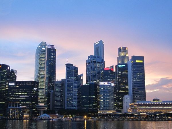 Sunset Keren di Singapura Ada di Marina Bay