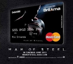 BRI Luncurkan Kartu Debet Man of Steel