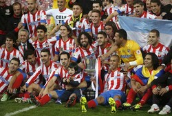 Bagi Atletico ini adalah gelar ke-9 di kompetisi ini. REUTERS/Sergio Perez.