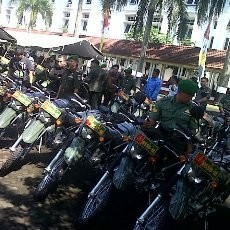 Pemprov Jabar Sumbang 200 Motor Trail ke Kodam III Siliwangi